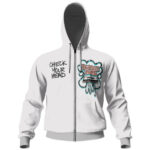 Check Your Head Cassette Tape Art Zip-Up Hoodie