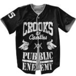 Crooks & Castles X Public Enemy Baseball Shirt