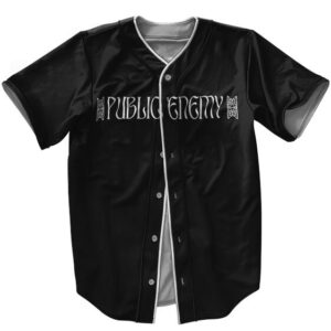 Dope Public Enemy Monochrome Art Baseball Uniform