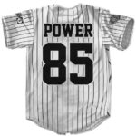Public Enemy 85 Logo Pinstripes Baseball Jersey