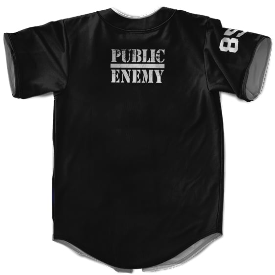 Public Enemy 85 Planet Earth Logo Baseball Jersey