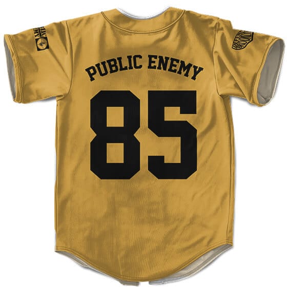 Public Enemy Fight The Power Logo Baseball Jersey