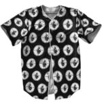 Public Enemy Iconic Logo Pattern Baseball Jersey