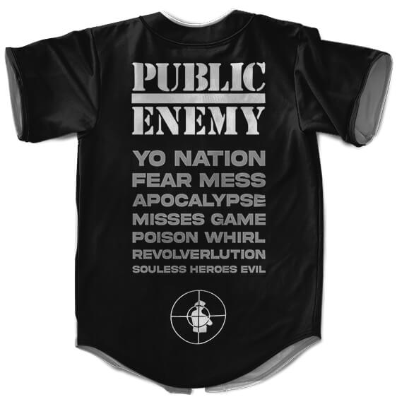 Public Enemy Names & Songs Art Baseball Jersey