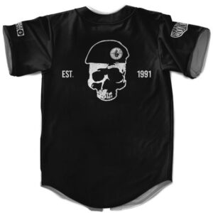 Public Enemy Shut 'Em Down Skull Logo MLB Jersey