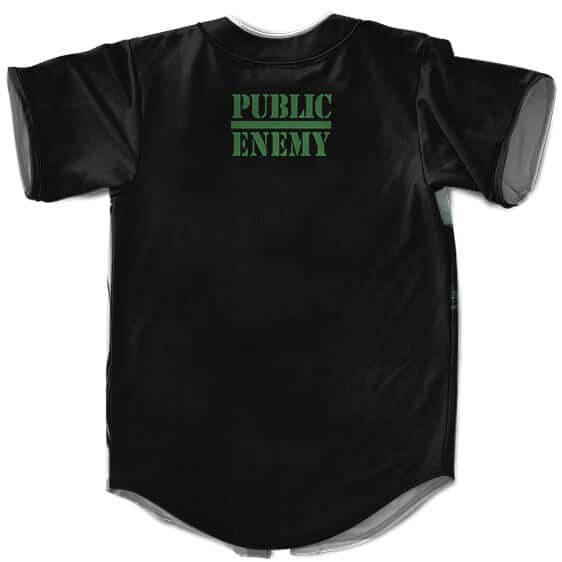 Public Enemy Terminator Full-Print Baseball Shirt