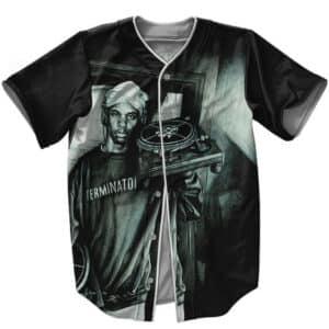 Public Enemy Terminator Full-Print Baseball Shirt