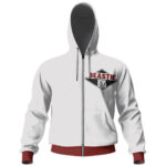 Rap Group Beastie Boys Face Art White Zip Hoodie
