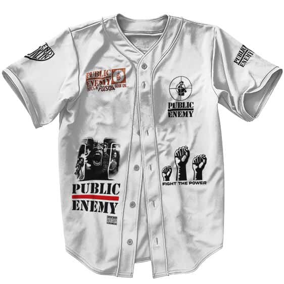 Rap Group Public Enemy Logos Art Baseball Shirt