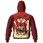 The Beastie Boys Group Boombox Red Zip-Up Hoodie