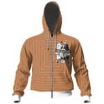 The Beastie Collection Retro Pattern Zip Hoodie