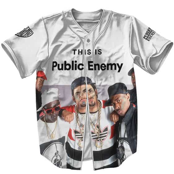 This is Public Enemy Members Art Baseball Jersey