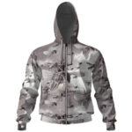 Wu-Tang Clan Bees Pattern Artwork Zip-Up Hoodie