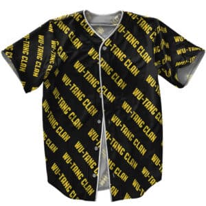 Wu-Tang Clan Group Name Pattern Baseball Jersey