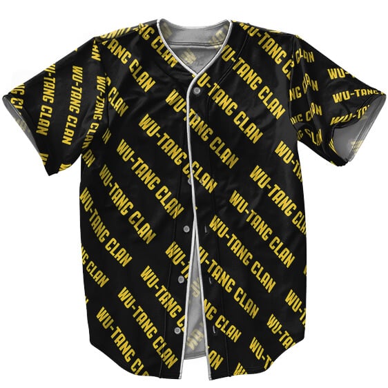 Wu-Tang Clan Group Name Pattern Baseball Jersey