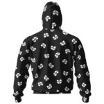 Wu-Tang Clan Iconic Logo Pattern Zip-Up Hoodie