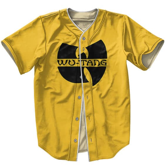 Wu-Tang Clan Iconic Logo Yellow Baseball Jersey