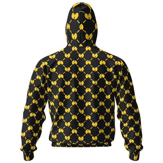 Wu-Tang Clan Killer Bee Logo Pattern Zip Hoodie