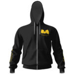 Wu-Tang Clan Shaolin Logo Art Black Zipper Hoodie