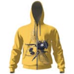 Wu-Tang Killer Bees Logo Art Yellow Zip Hoodie