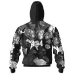 Wu-Tang X 424 Portrait Monochrome Art Zip Hoodie