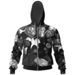 Wu-Tang X 424 Portrait Monochrome Art Zip Hoodie