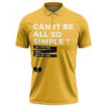 Can It Be All So Simple Lyrics Art Yellow Polo Tee
