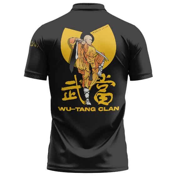Dope Wu-Tang Clan Shaolin Logo Art Black Tennis Shirt