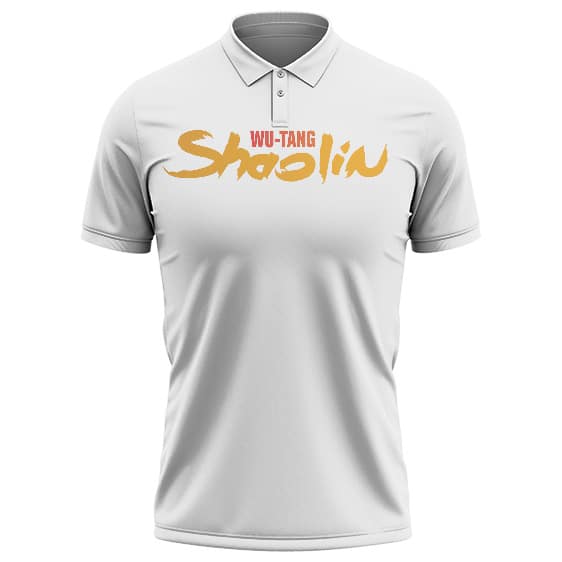 Dope Wu-Tang Shaolin Dragon Logo Line Art White Tennis Shirt
