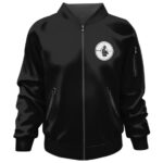 Fight The Power Typography Art Black Public Enemy Bomber Jacket