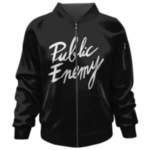 Hip-Hop Group Public Enemy Typographic Art Bomber Jacket