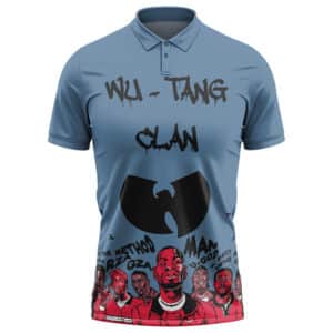 Iconic Group Wu-Tang Clan Members Cartoon Art Tennis Shirt