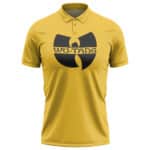 Minimalist Wu-Tang Clan Bird-Like Logo Yellow Polo Shirt