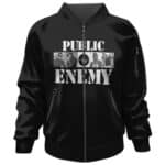 Public Enemy Crew Members Monochrome Photo Bomber Jacket