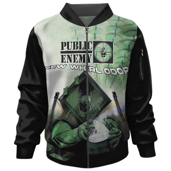 Public Enemy New Whirl Odor Album Cover Dope Bomber Jacket