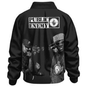 Rap Group Public Enemy Crew Members Art Bomber Jacket