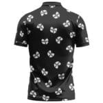 Rap Group Wu-Tang Clan Logo Pattern Black White Polo Tee