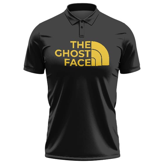 The Ghost Face Logo Parody Wu-Tang Clan Black Tennis Shirt