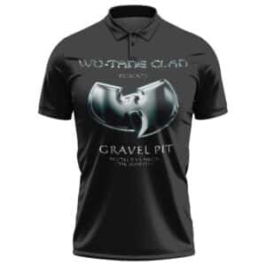 Wu-Tang Clan Gravel Pit 3D Logo Black Tennis Shirt