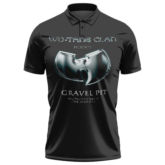 Wu-Tang Clan Gravel Pit 3D Logo Black Tennis Shirt