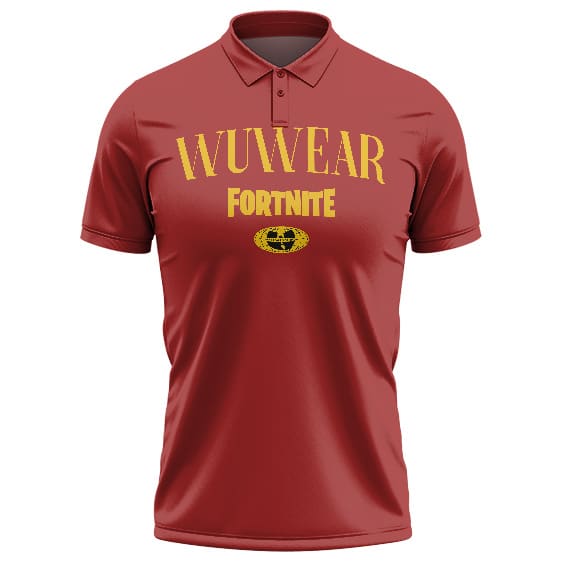 Wu Wear Fortnite x Wu-Tang Clan Logo Red Golf Shirt