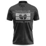 Wu Wear Industrial Division Artwork Black Golf Shirt