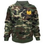 36 Chambers Wu-Tang Clan Logo Camouflage Bomber Jacket