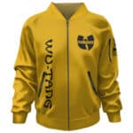 36 Chambers Wu-Tang Logo Design Yellow Bomber Jacket