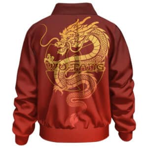 Awesome Wu-Tang Clan Dragon Logo Red Bomber Jacket