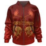 Awesome Wu-Tang Clan Dragon Logo Red Bomber Jacket