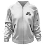 Cactus Jack Nike Air Logo Travis Scott White Bomber Jacket