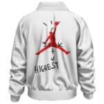 Cactus Jack Nike Air Logo Travis Scott White Bomber Jacket