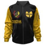 Dope Wu-Tang Clan Cream Killer Bee Logo Art Varsity Jacket