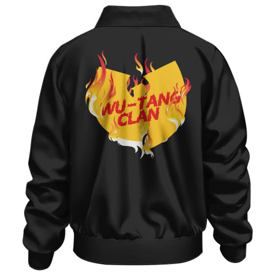 Hip-Hop Group Wu-Tang Clan Flame Logo Bomber Jacket